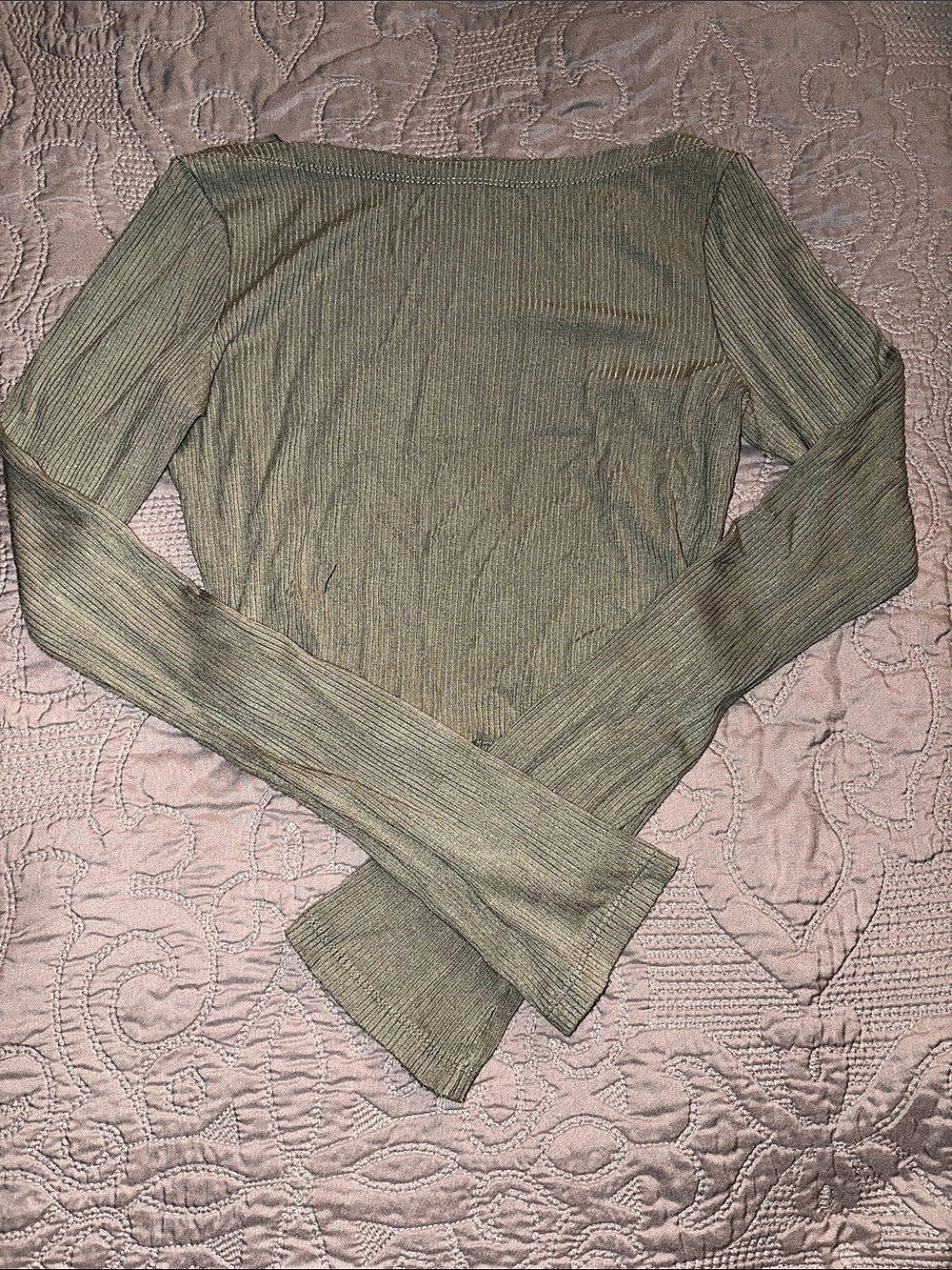 Garage Green Long Sleeve Top